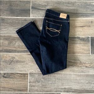 Abercrombie slim straight dark wash jeans